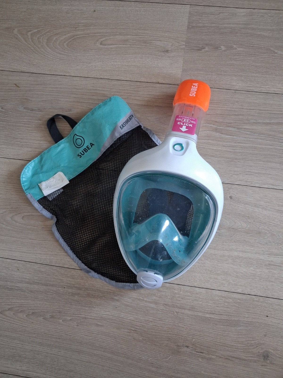 Snorkelmasker Subsea Easybreath XS/S, Ophalen of Verzenden, Gebruikt, Snorkelmasker