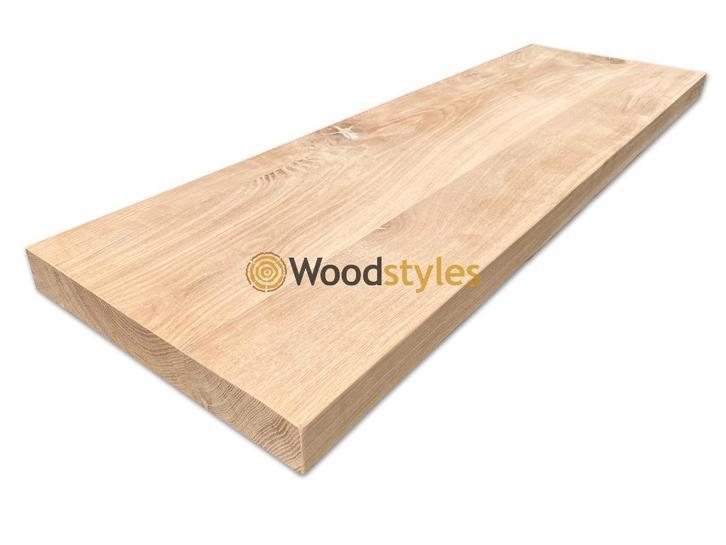 Wandplank Massief Eiken - Boom & Rechte kant - Op voorraad, Niet ingevuld, Verzenden, Niet ingevuld, Nieuw
