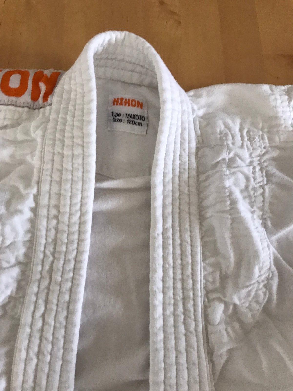 Judo / karate pak ( kindermaat 120 cm ), Maat XS of kleiner, Ophalen, Zo goed als nieuw, Judo