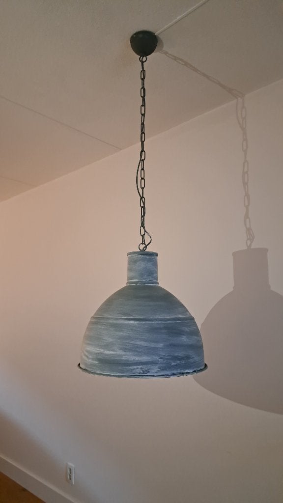 2x hanglampen, Ophalen, Gebruikt, Metaal, E27 (groot)