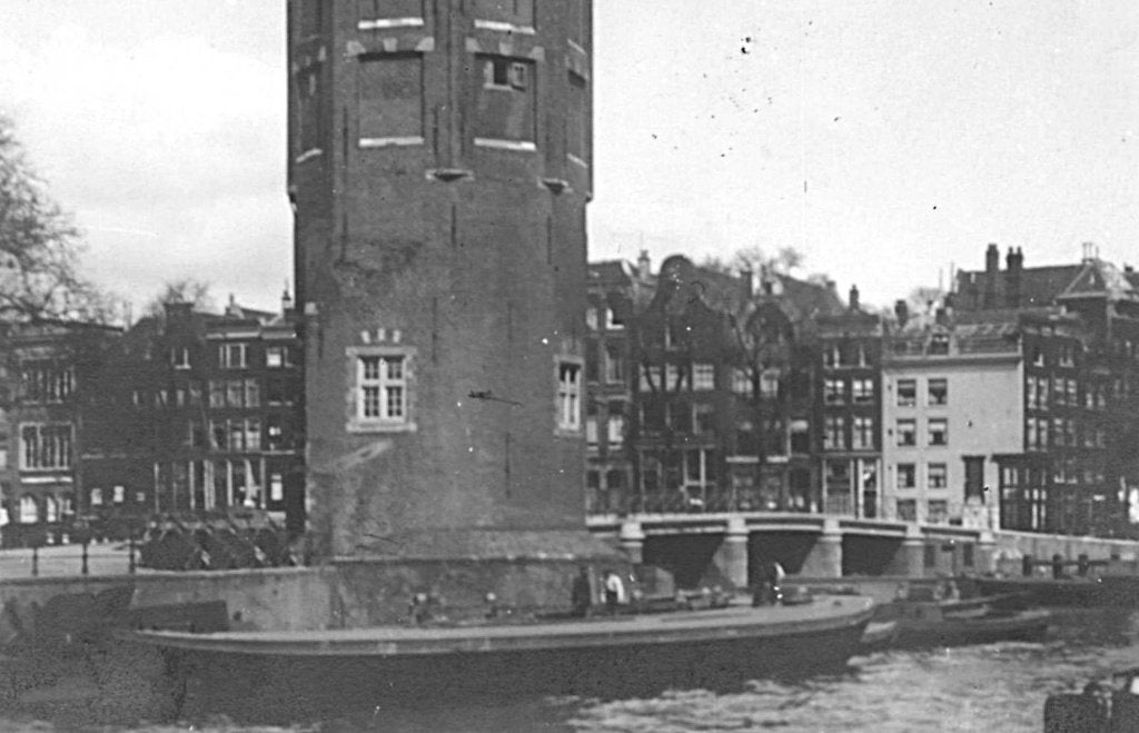 940802	Amsterdam	Montelbaarnstoren	nette kaart	Onbeschreven, Ophalen of Verzenden, 1940 tot 1960, Ongelopen, Noord-Holland