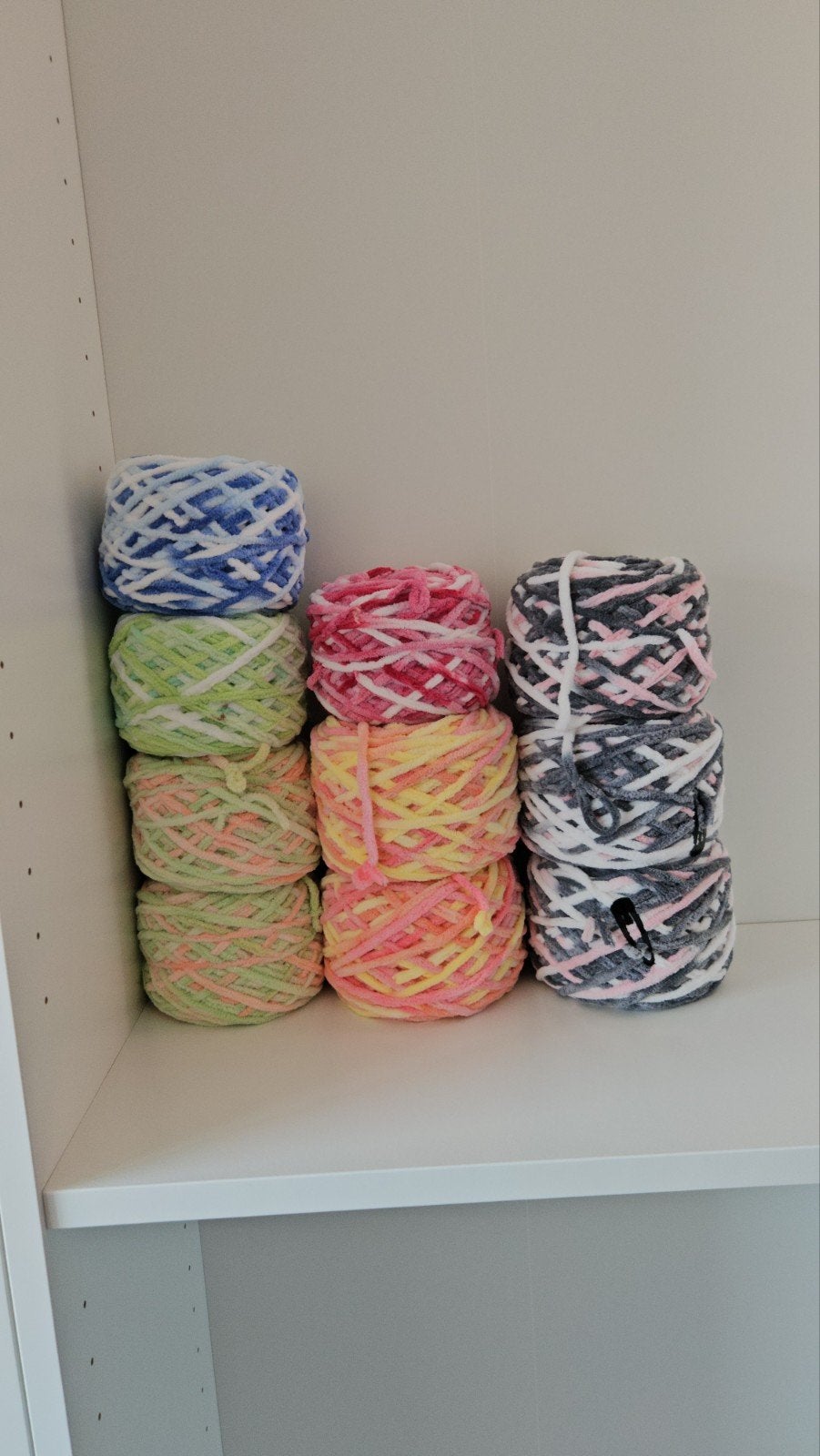 Meerkleurig Chenille Garen wol- (100g/90m), Ophalen of Verzenden, Nieuw, Breien of Haken, Wol of Garen