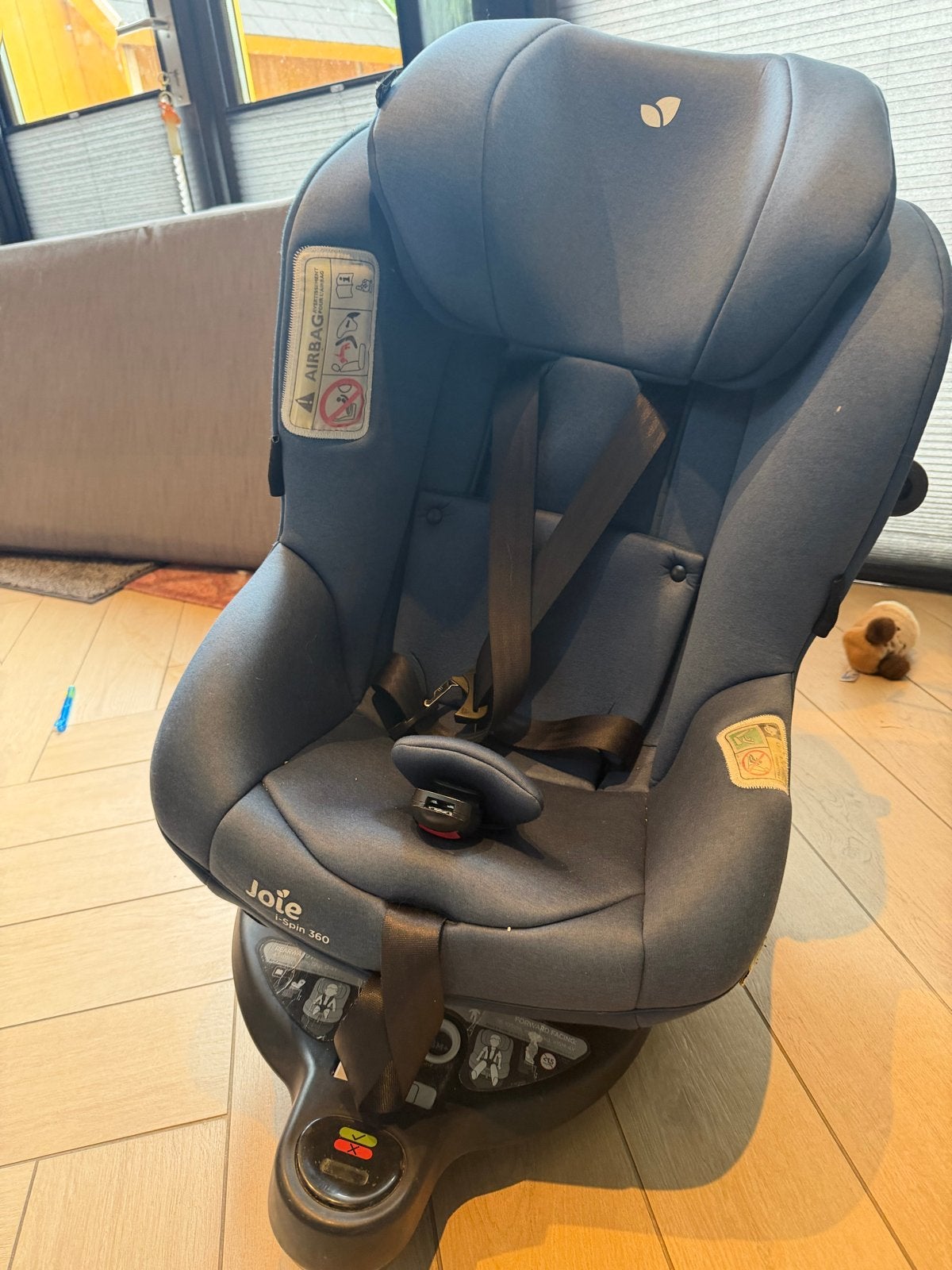 Joie i-Spin 360 i-Size Autostoel | Isofix | Blauw, Gebruikt, 0 t/m 18 kg, Verstelbare rugleuning, Isofix