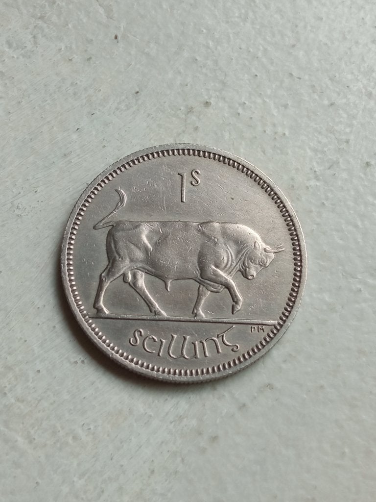 Ierland 1 shilling 1962., Ophalen of Verzenden, Overige landen, Losse munt
