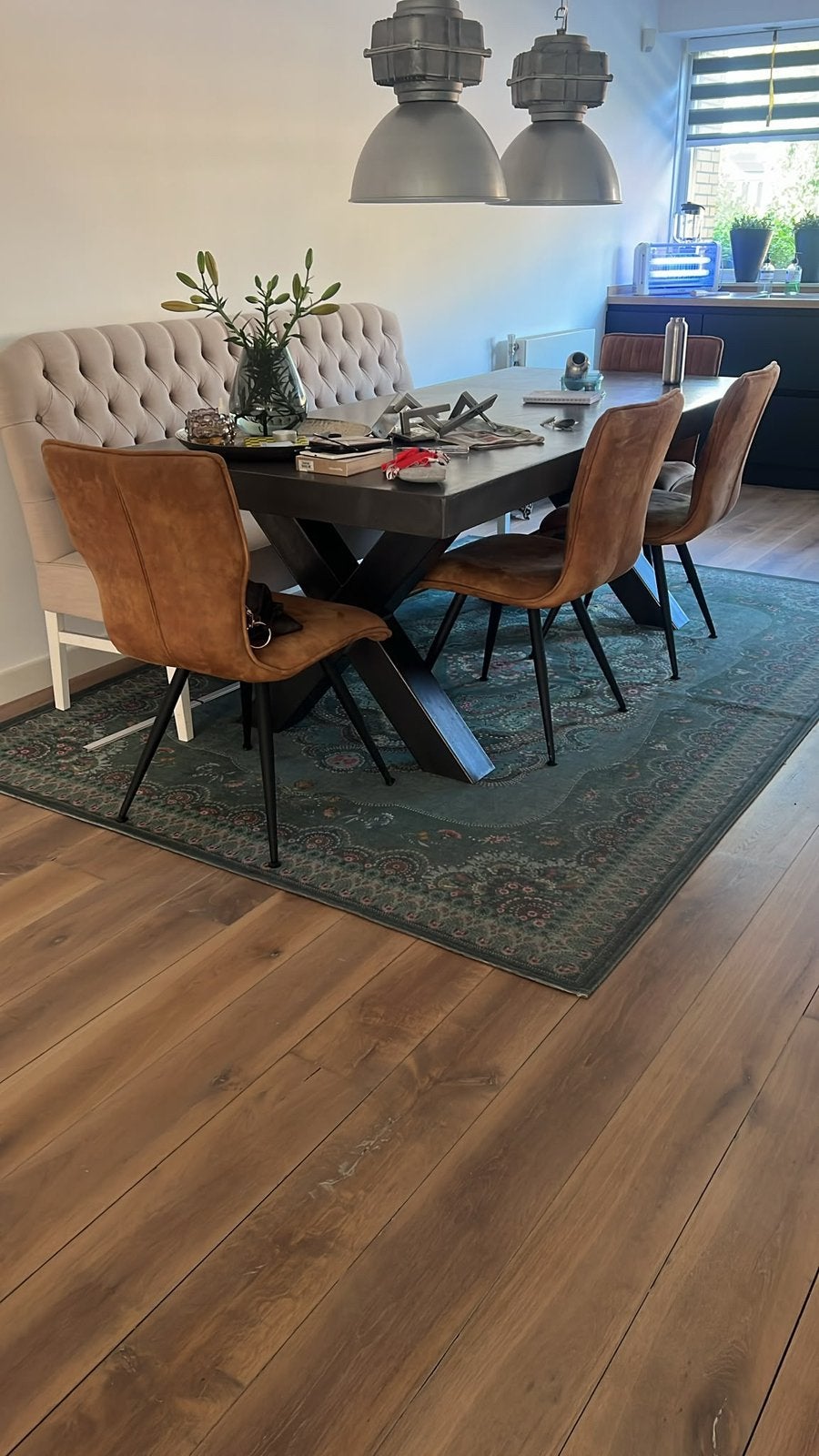 Pip Studio Vloerkleed Groen 200x300 cm, Huis en Inrichting, Stoffering | Tapijten en Kleden, Ophalen, Gebruikt, Vintage, 200 cm of meer