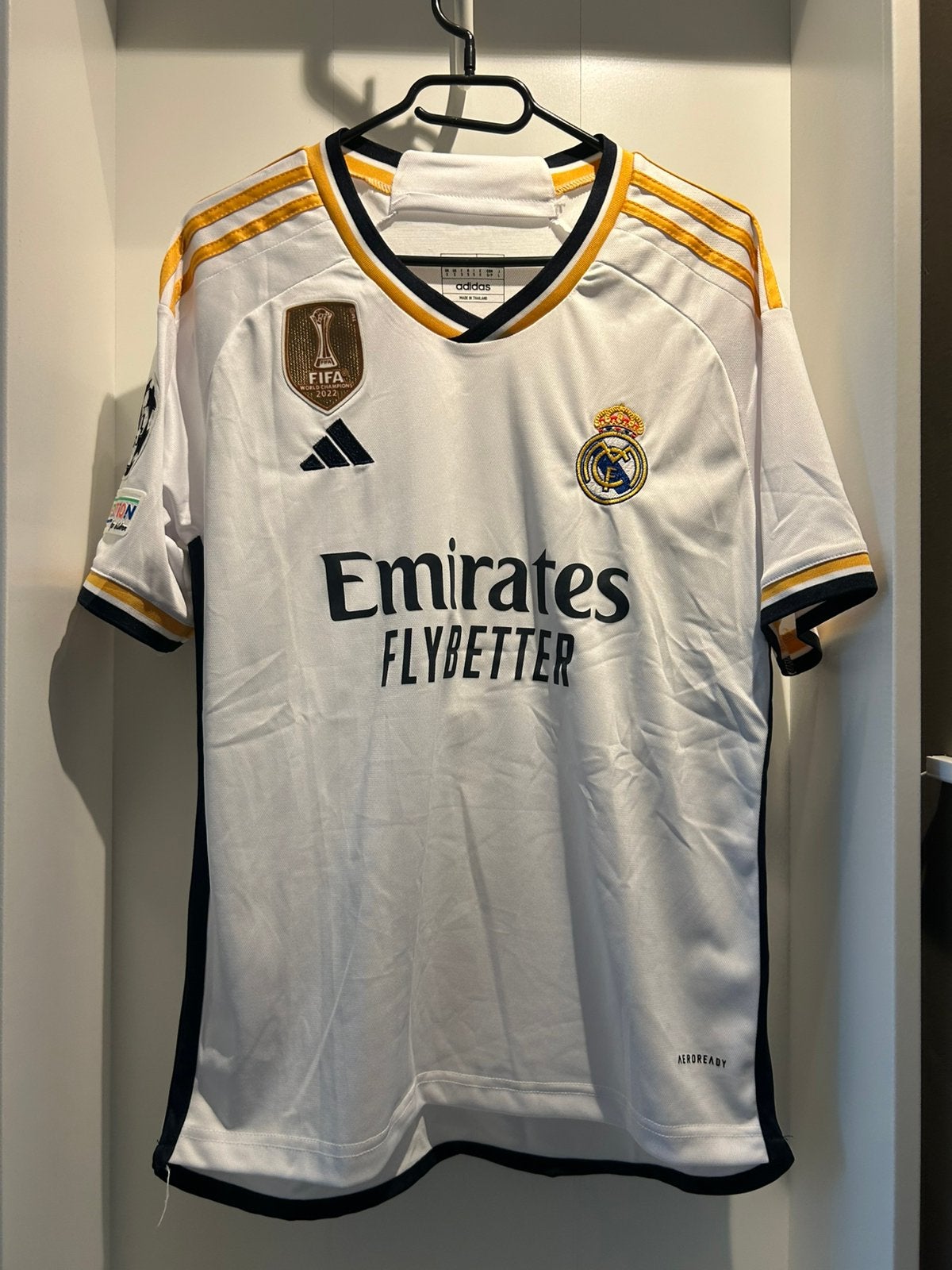 Real Madrid thuis shirt 23/24 Jude Bellingham, Ophalen of Verzenden, Zo goed als nieuw, Shirt