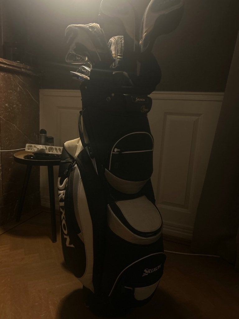 TaylorMade Burner golfset + Ping Redwood putter + Srixon tas, Ophalen, Gebruikt, Set, Overige merken