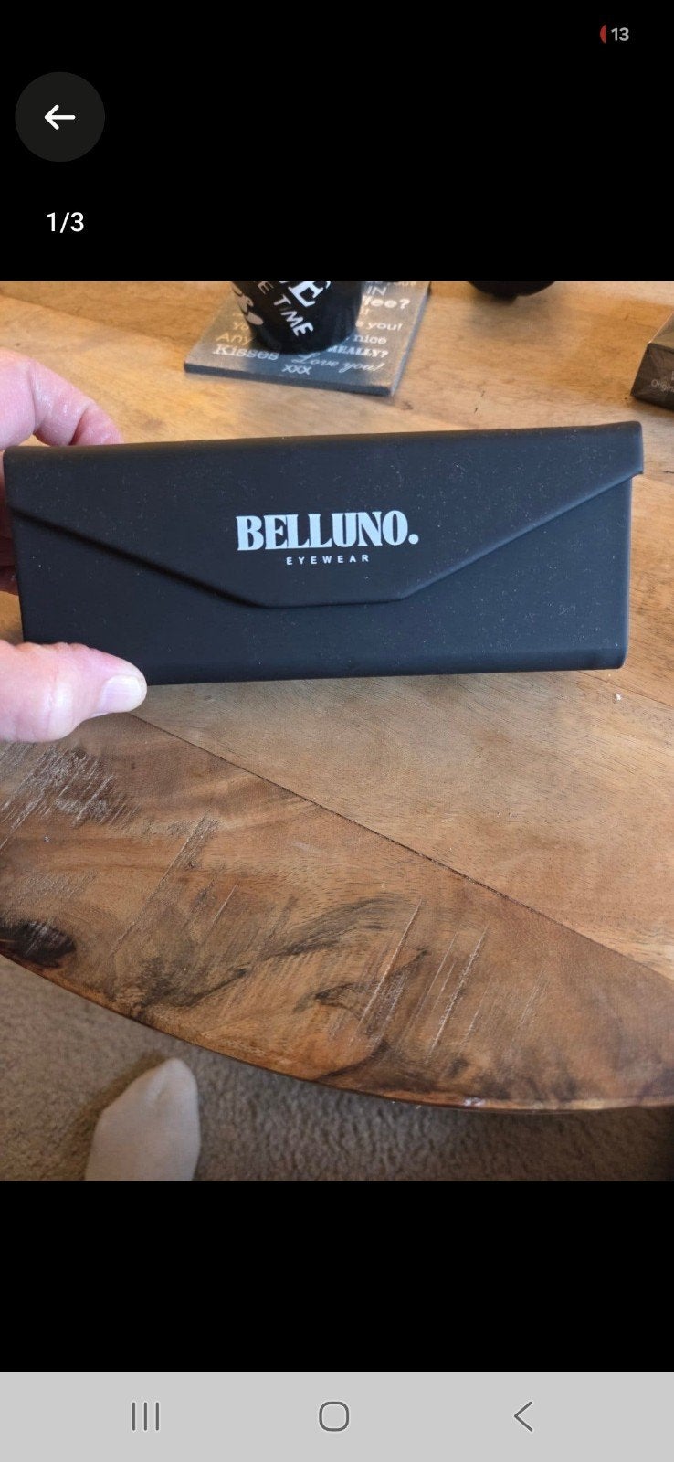 Heren zonnebril merk belluno eyewear nieuw kan ook verzend, Overige merken, Zonnebril, Zwart, Nieuw
