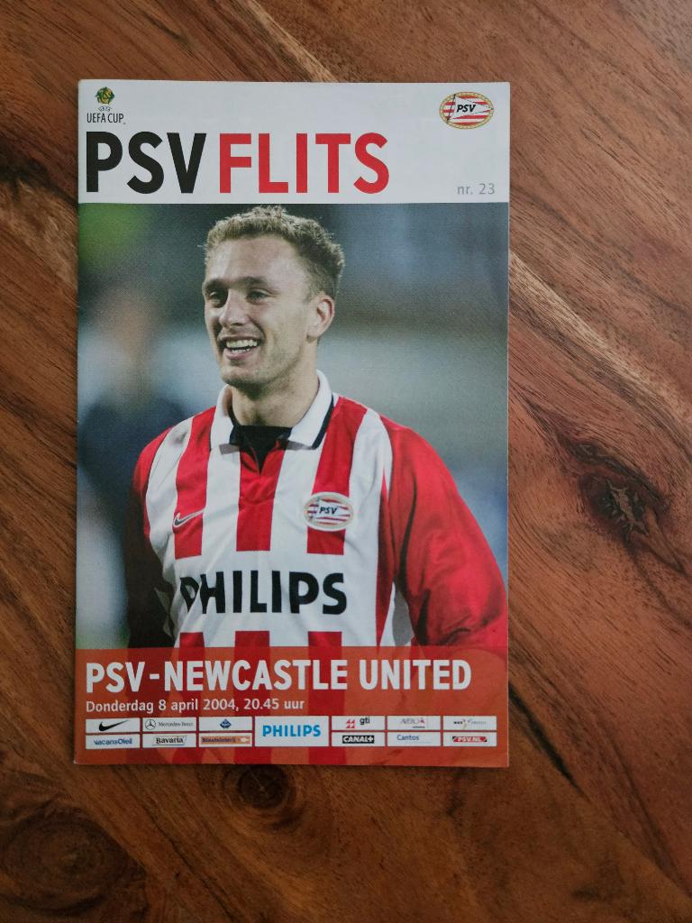 ⚽ Programma Uefa-Cup Psv - Newcastle Utd 2003-2004 ⚽, Verzenden, Zo goed als nieuw, PSV, Boek of Tijdschrift