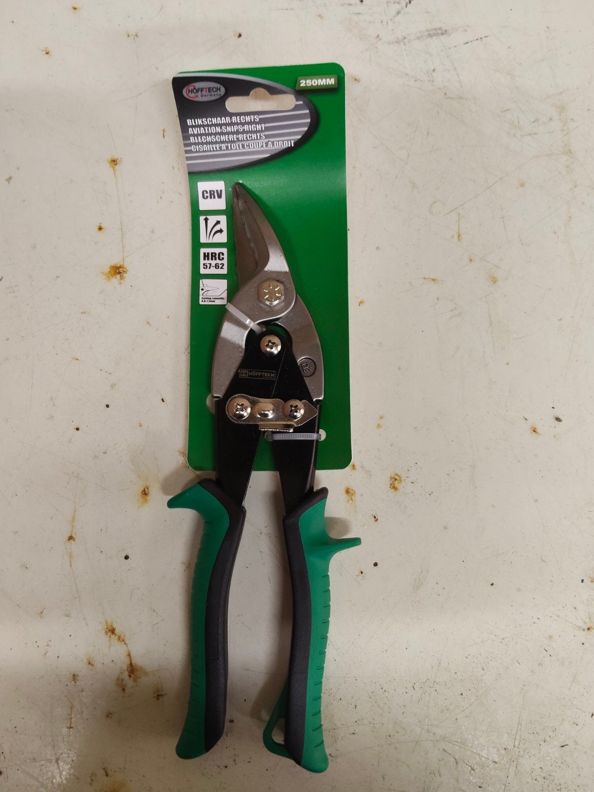 Hofftech Blikschaar Rechts 250mm - Nieuw, Ophalen of Verzenden, Nieuw, Snijgereedschap, Overige merken