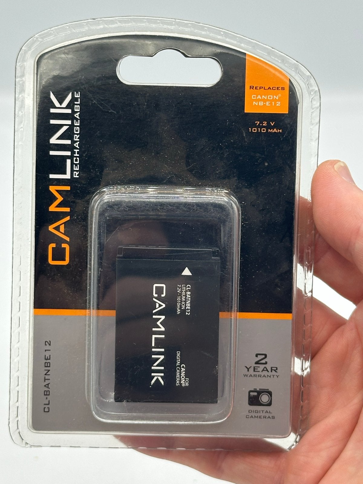 Camlink CL-BATNBE12 Accu voor Canon NB-E12, Canon, Overige merken, Nieuw, Ophalen of Verzenden