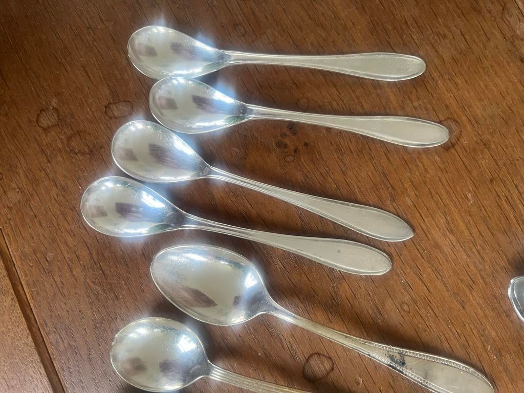 Diverse theelepeltjes en lepeldoosje, Ophalen of Verzenden