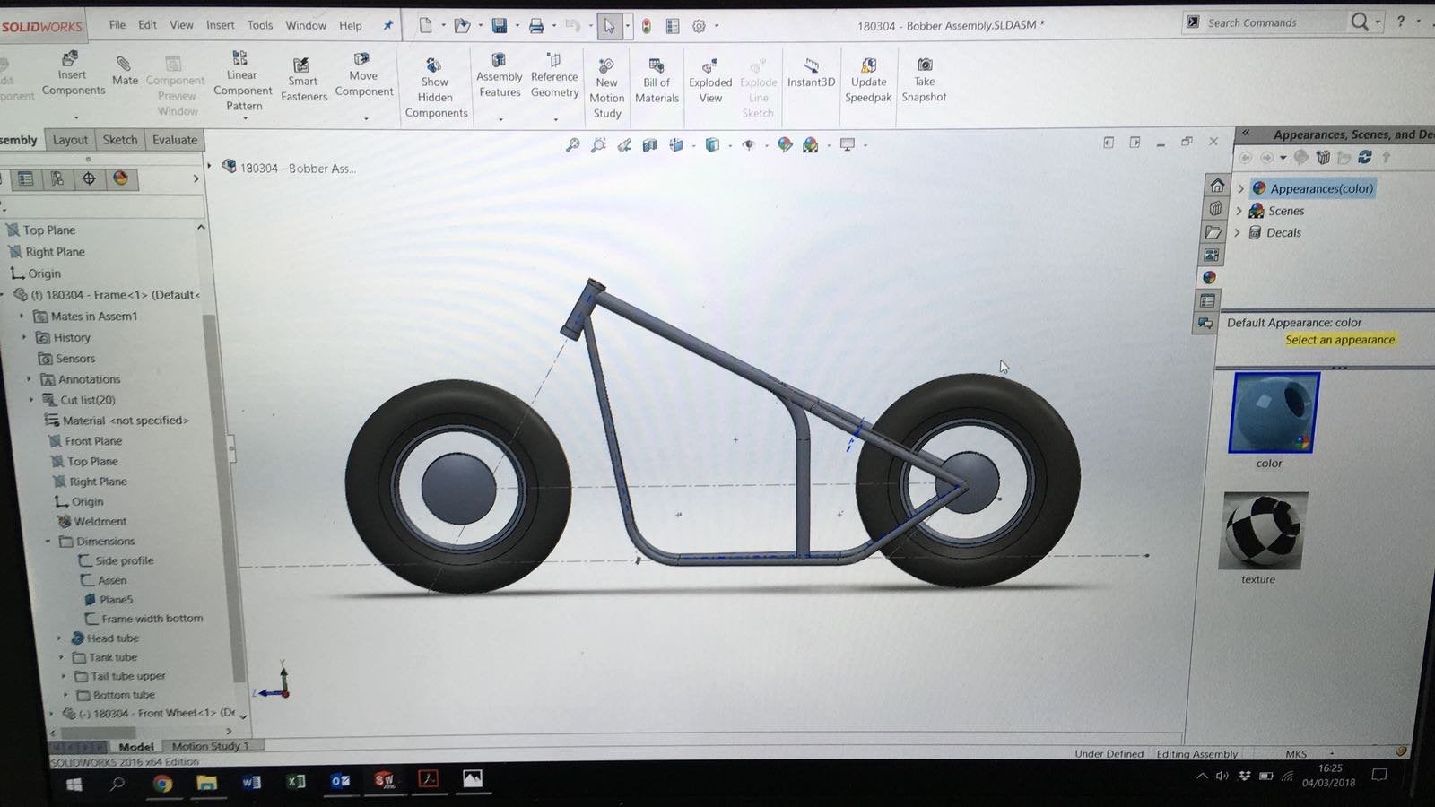 Hardtail bobber chopper project, Ophalen