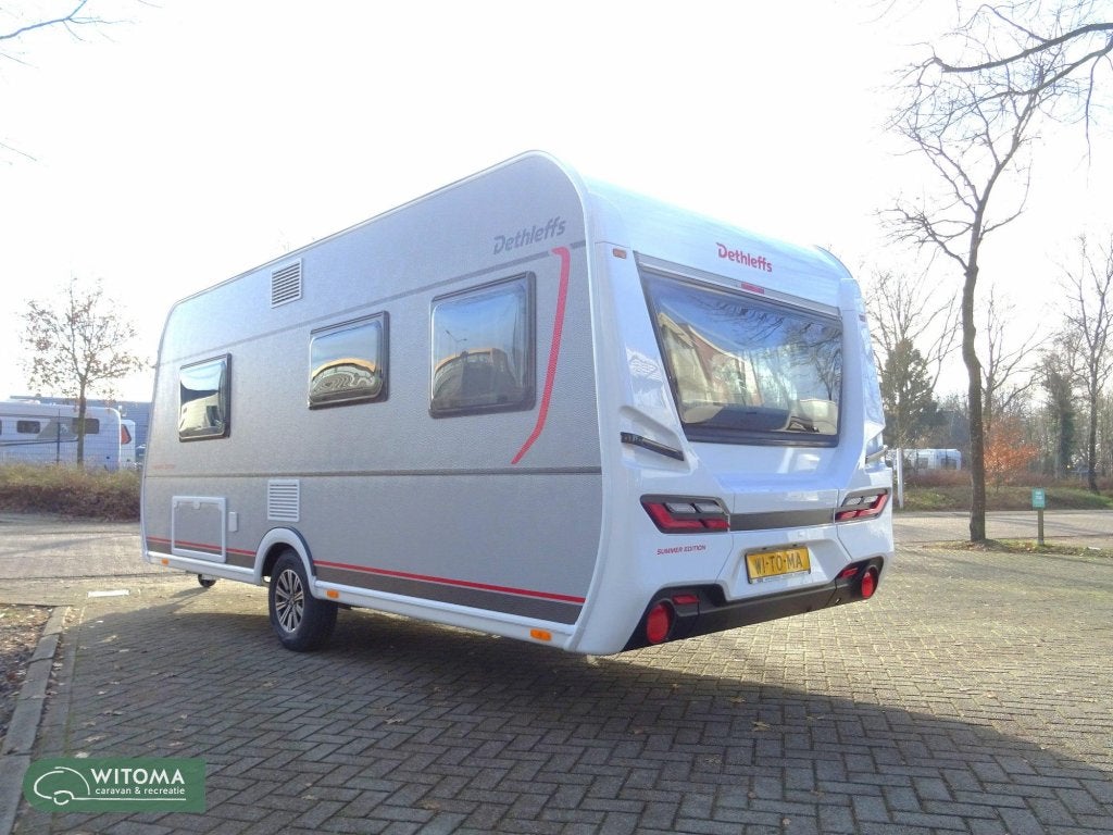 Dethleffs Summer Edition 470 FR 50 jaar Witoma voordeel!, Caravans en Kamperen, Rondzit, Bedrijf, Schokbreker, Overige typen
