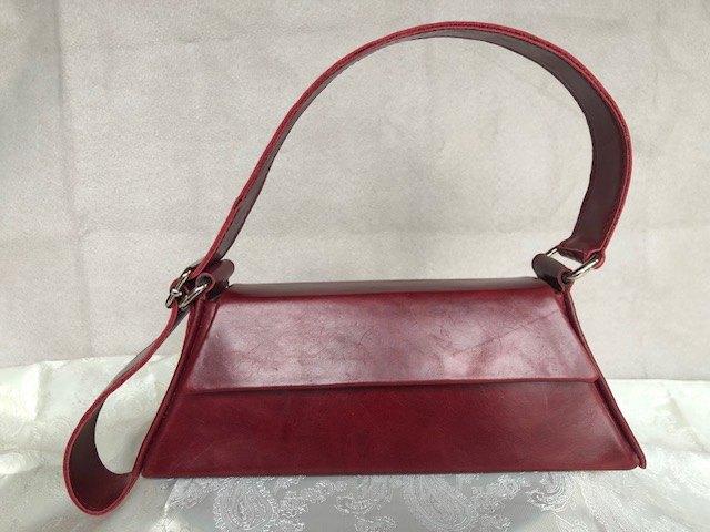 Dames handtas, uniek exemplaar, Sieraden, Tassen en Uiterlijk, Tassen | Damestassen, Ophalen of Verzenden, Nieuw, Rood, Handtas