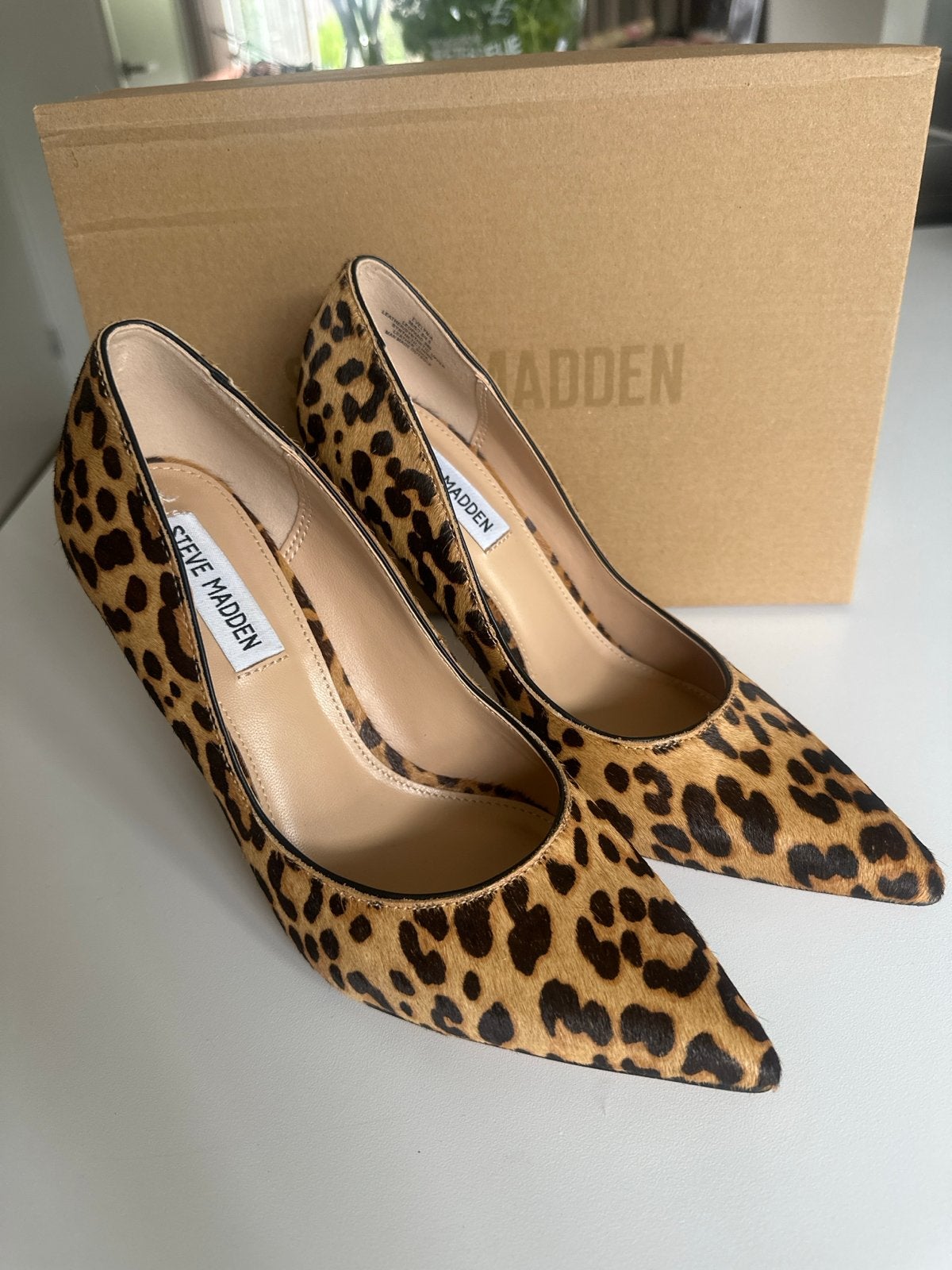 Pumps Luipaardprint Maat 38, Ophalen of Verzenden, Zo goed als nieuw, Bruin, Pumps