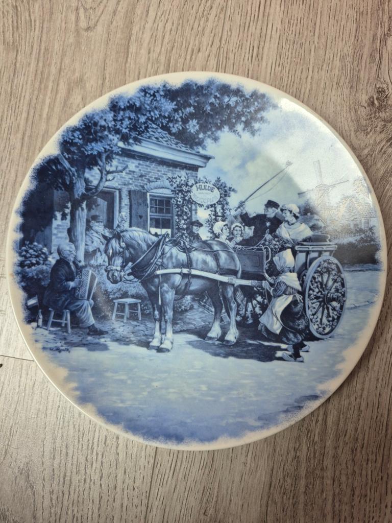 Delfsblauw bord, Antiek en Kunst, Ophalen of Verzenden