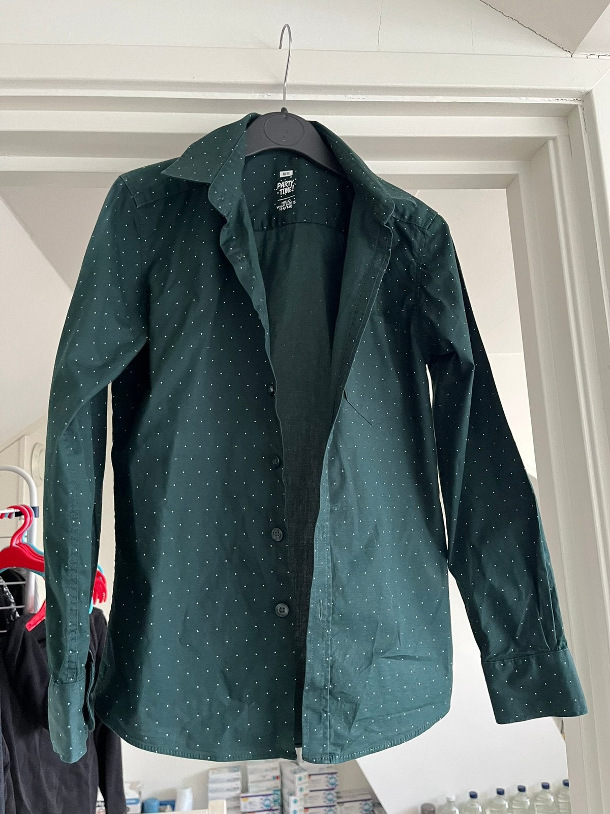 Overhemd WE 134/140, Ophalen of Verzenden, Zo goed als nieuw, Jongen, Overhemd of Blouse