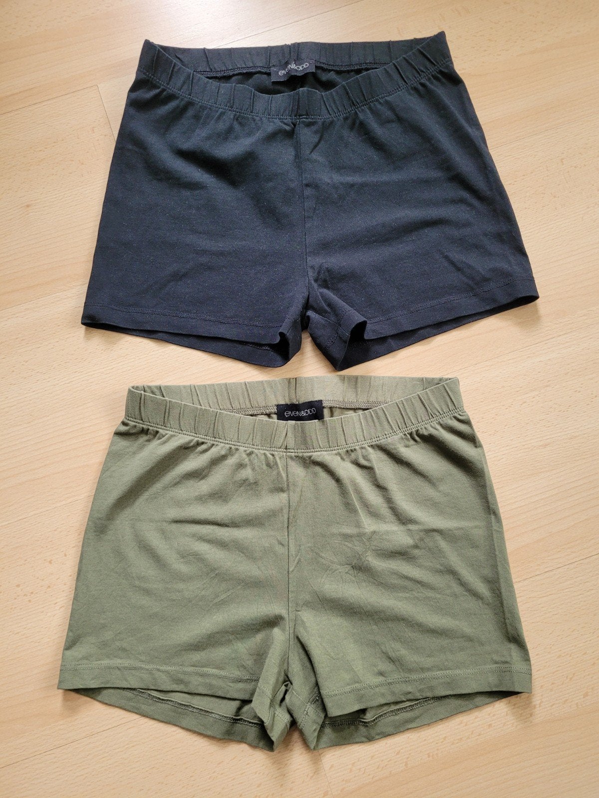 Even & Odd korte legging bikershort short zwart groen S 36, Legging, Maat 36/38 (S), Zwart, Ophalen of Verzenden