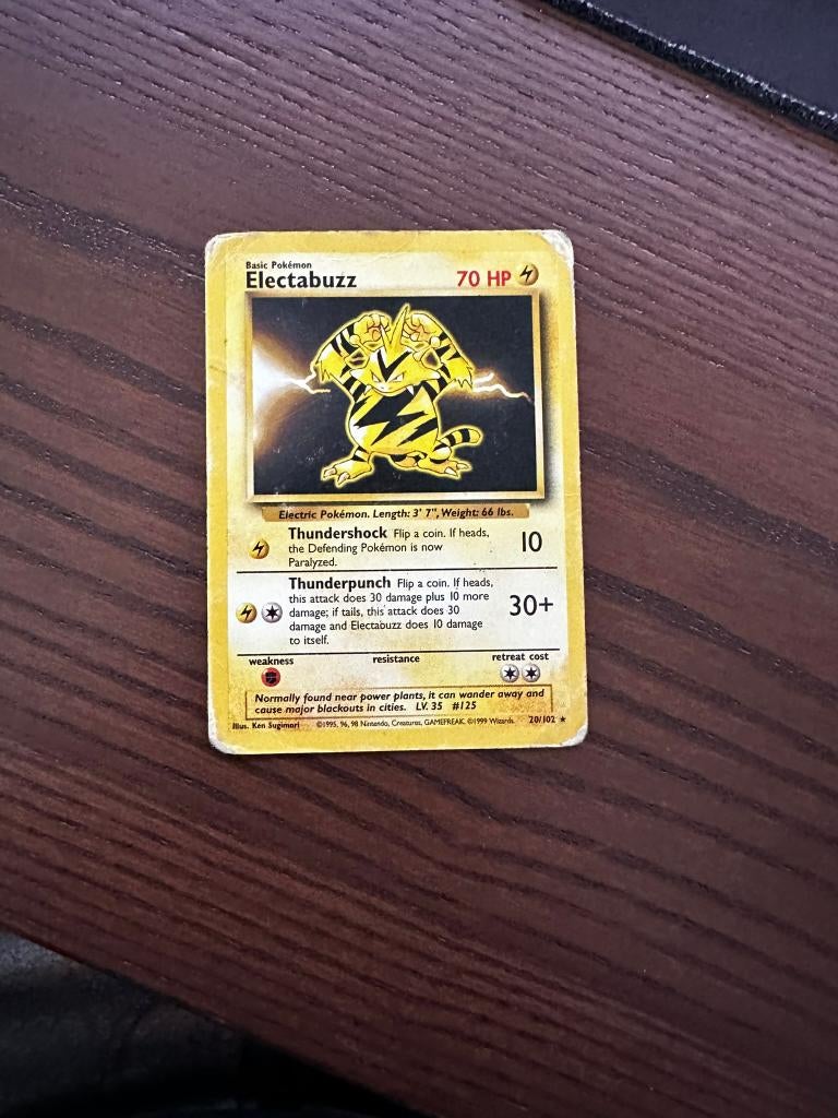 electabuzz 20/102, Ophalen, Gebruikt, Losse kaart