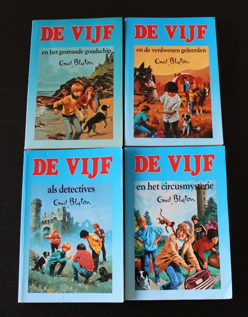4x De Vijf - Enid Blyton, Boeken, Ophalen of Verzenden, Gelezen, Enid Blyton, Fictie