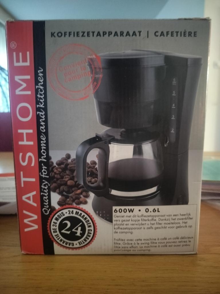 Watshome Filterkoffiezetapparaat - Nieuw in doos, Witgoed en Apparatuur, Ophalen, Nieuw, Koffiemachine