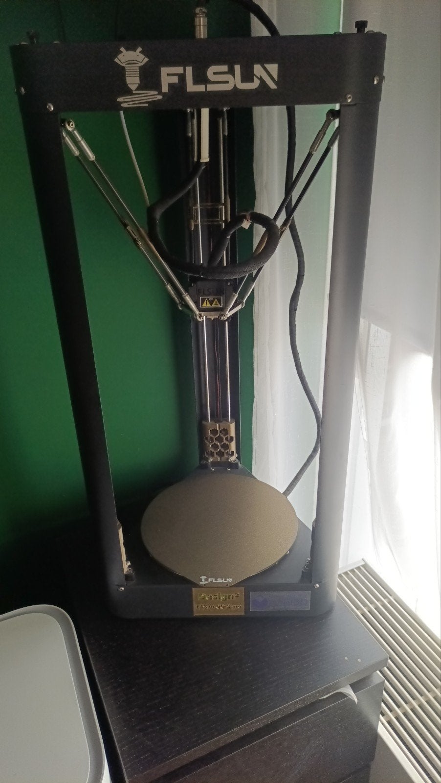 FLSUN Delta 3D-printer met Duet 3 Wifi moederbord en PEI bed, Ophalen, Gebruikt, Ingebouwde Wi-Fi, Filament