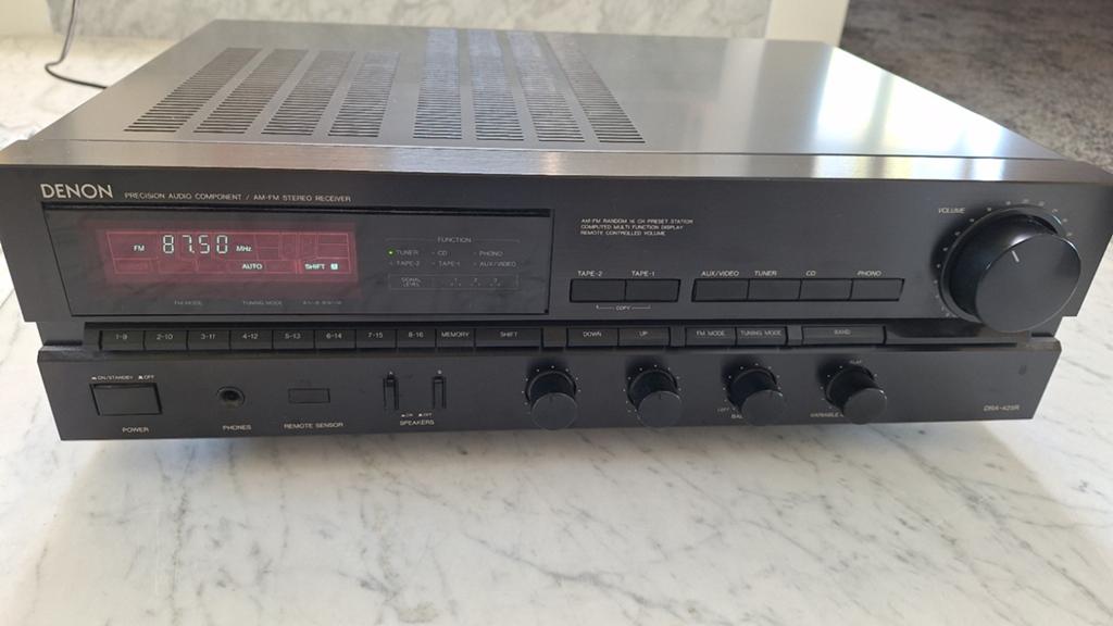 Denon DRA-425R AM-FM Stereo Receiver, Ophalen, Denon, Zo goed als nieuw, 60 tot 120 watt