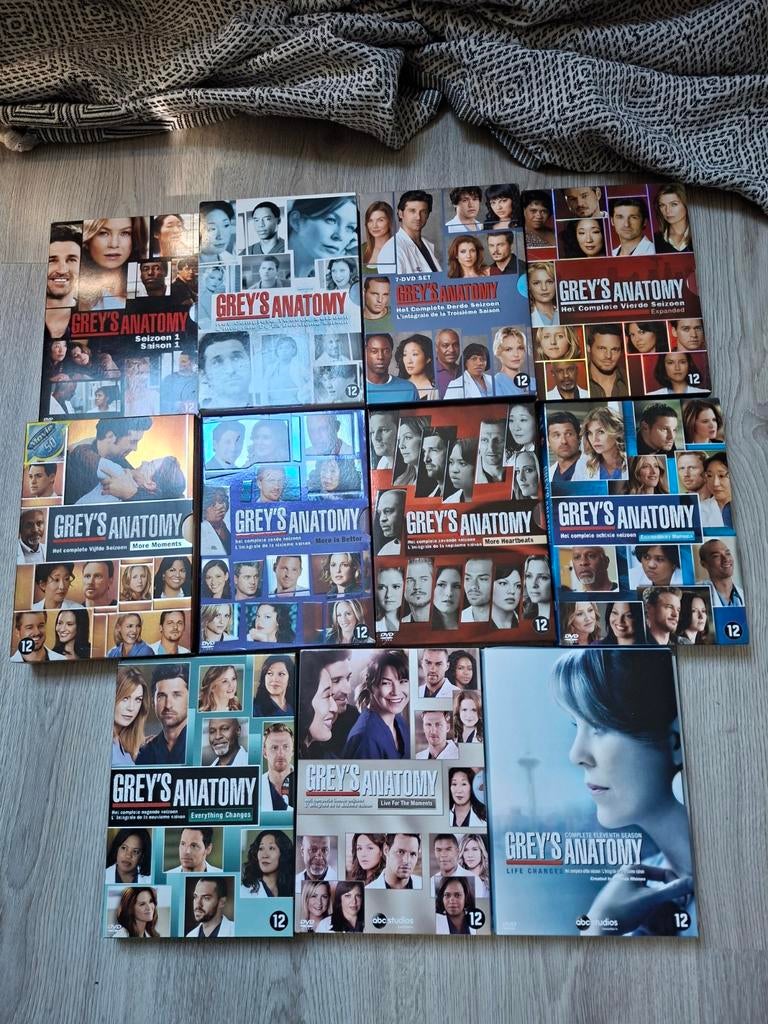 Grey's Anatomy Seizoenen 1 t/m 11 DVD Boxset, Cd's en Dvd's, Dvd's | Tv en Series, Gebruikt, Boxset, Drama, Ophalen of Verzenden