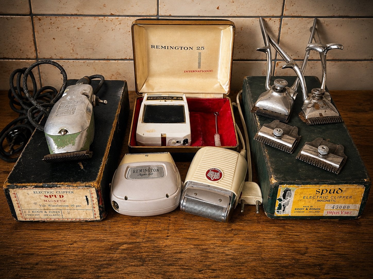 Vintage kappers scheercollectie Braun, Remington, Aesculap, Ophalen of Verzenden