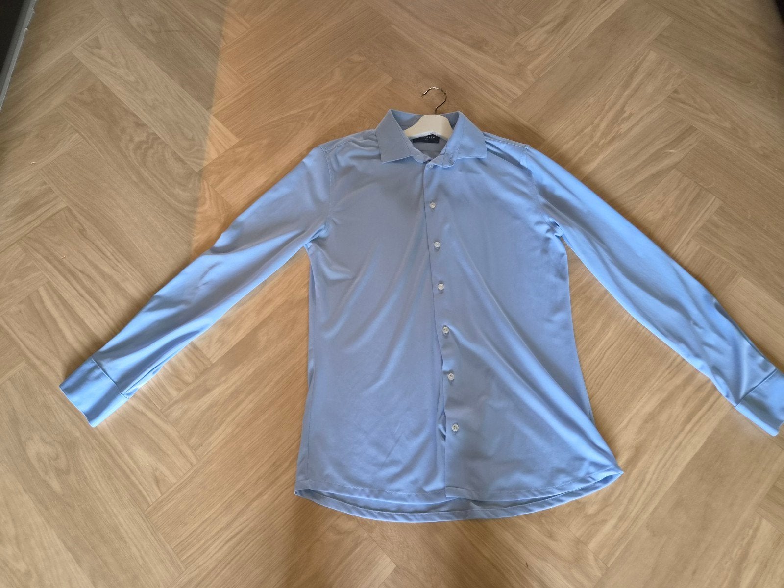 LABFRESH Slim Fit Overhemd Non-Iron - blauw - Maat XL, Blauw, Ophalen of Verzenden, Zo goed als nieuw, LABFRESH