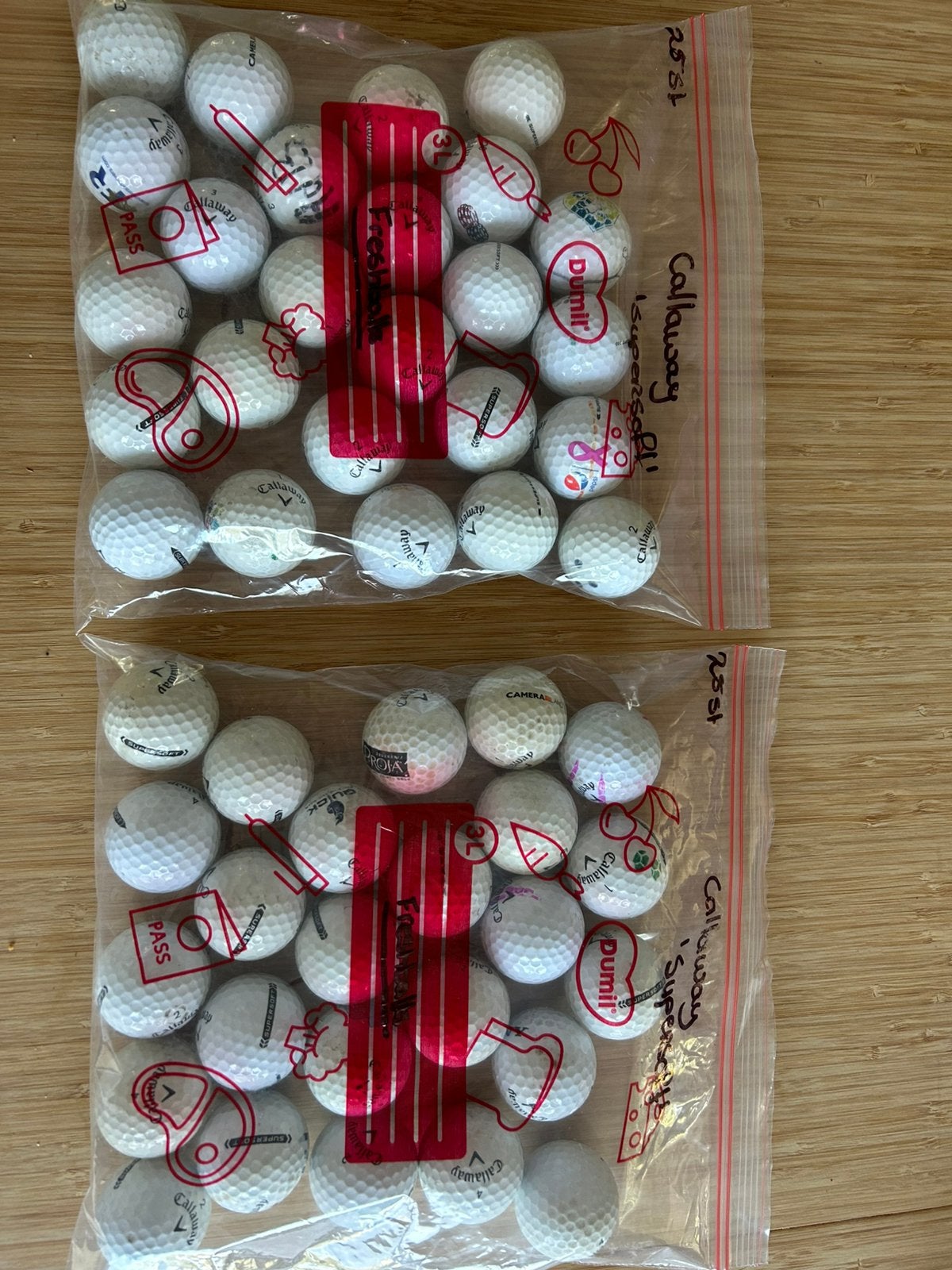 50 Callaway ‘Supersoft’ lakeballs, Ophalen, Gebruikt, Bal(len), Callaway