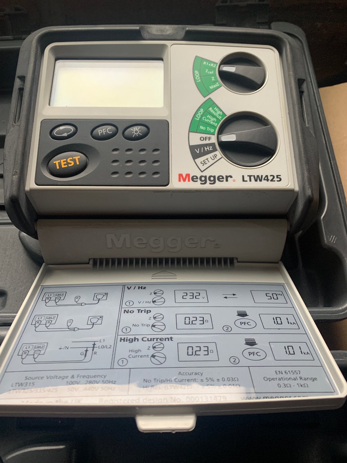 Megger Ltw425 looptester. Zie foto, Ophalen of Verzenden, Zo goed als nieuw