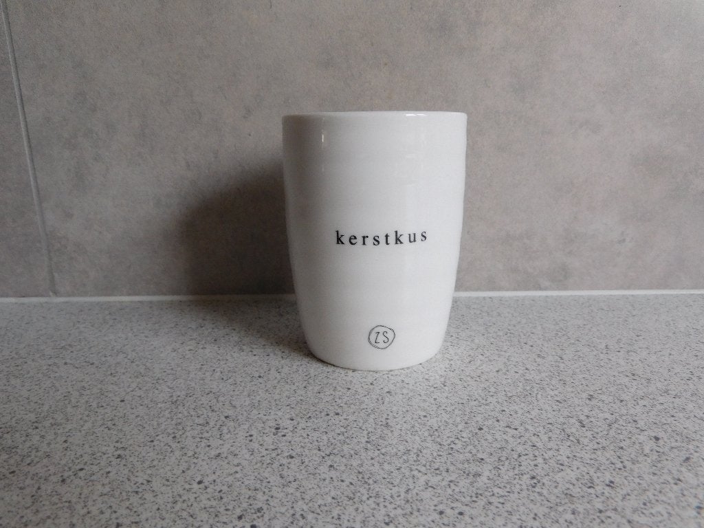Zusss Mok 'kerstkus' - 180 ml, 9,5x8 cm, Overige merken, Keramiek, Nieuw, Modern