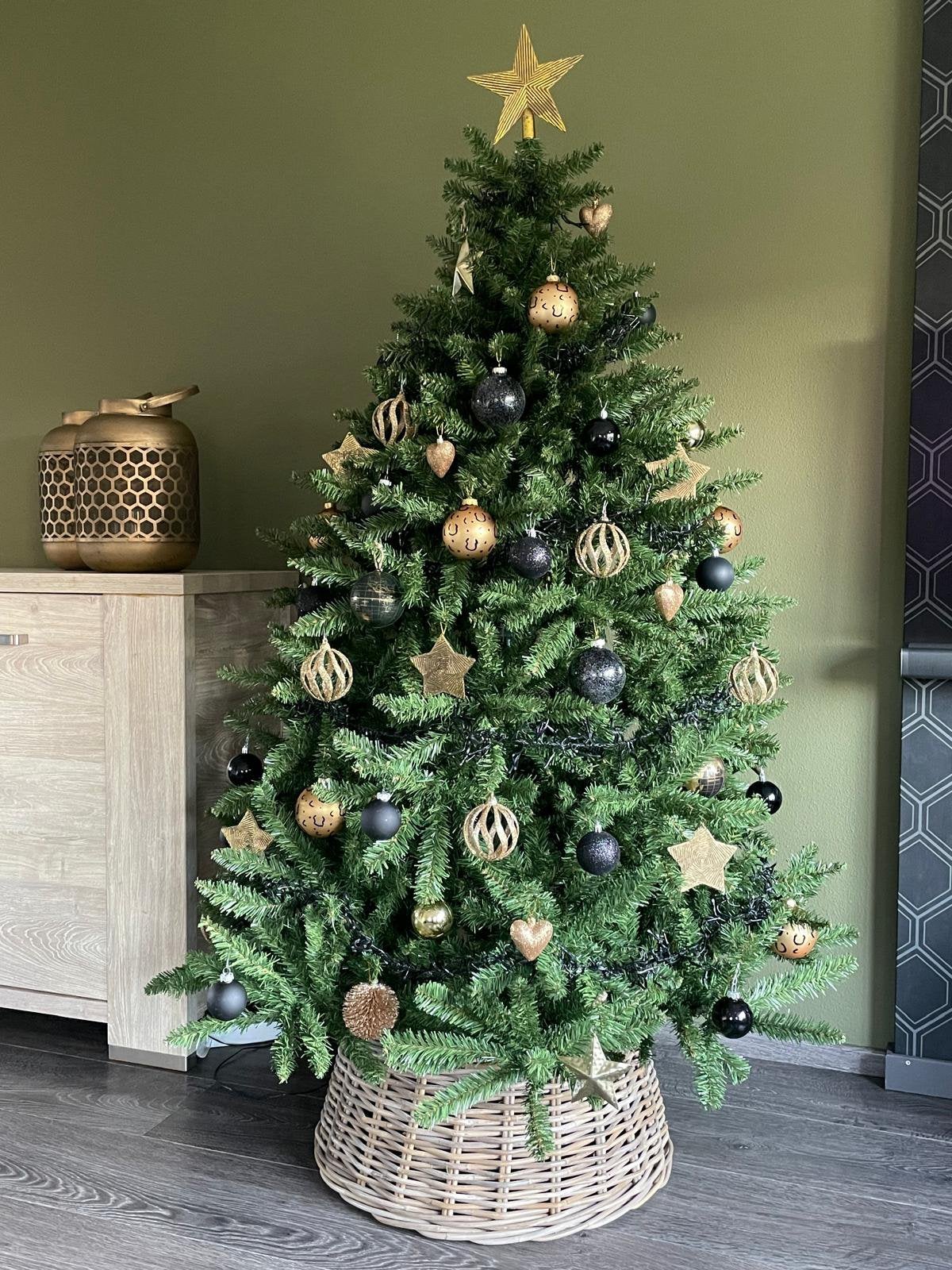 Mooie volle kunstkerstboom – natuurlijke uitstraling, Diversen, Ophalen, Gebruikt