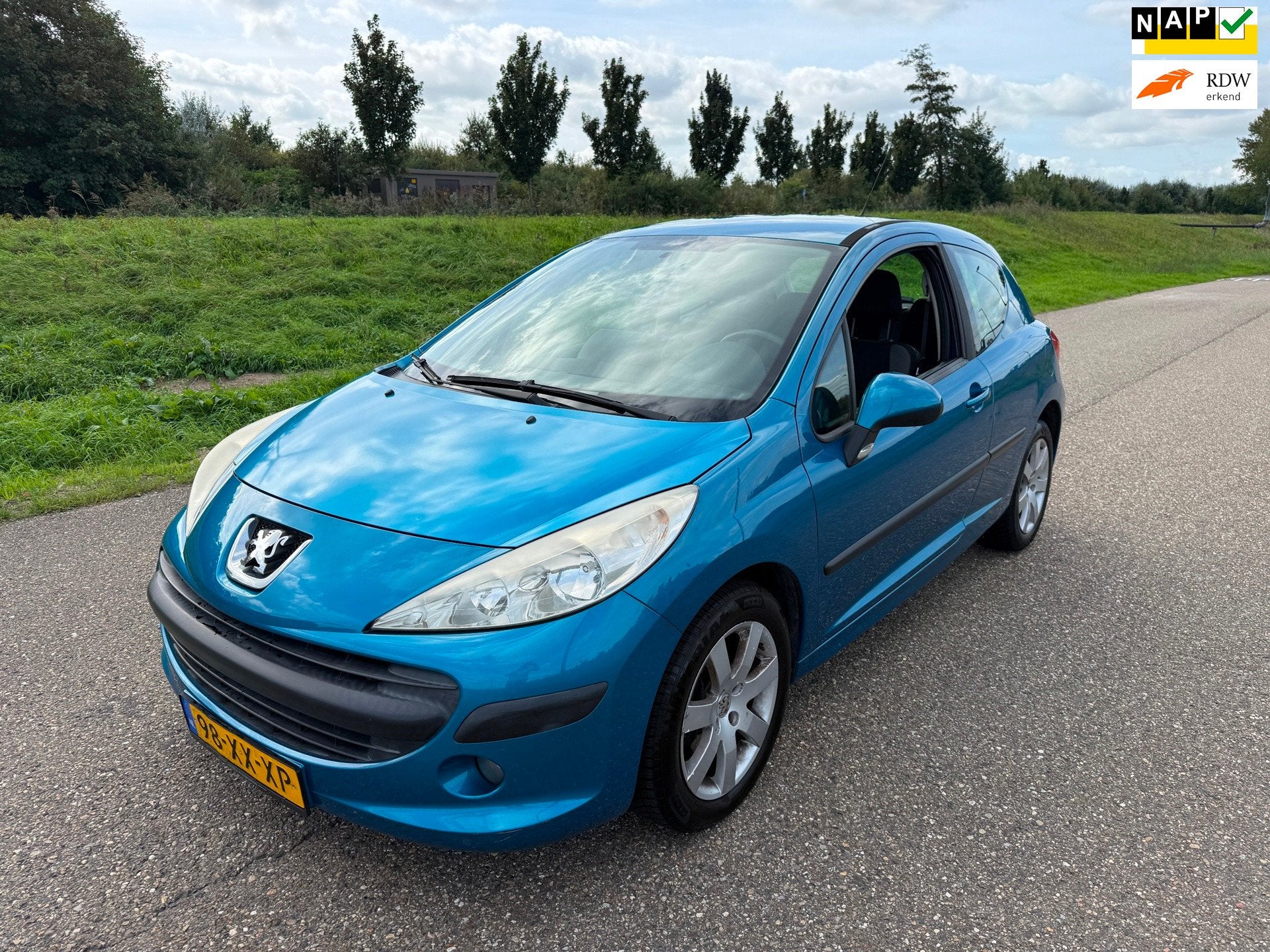 Peugeot 207 1.4 VTi | Airco | CarPlay | Nieuwe koppeling | A, Gebruikt, Blauw, 49 €/maand, Origineel Nederlands