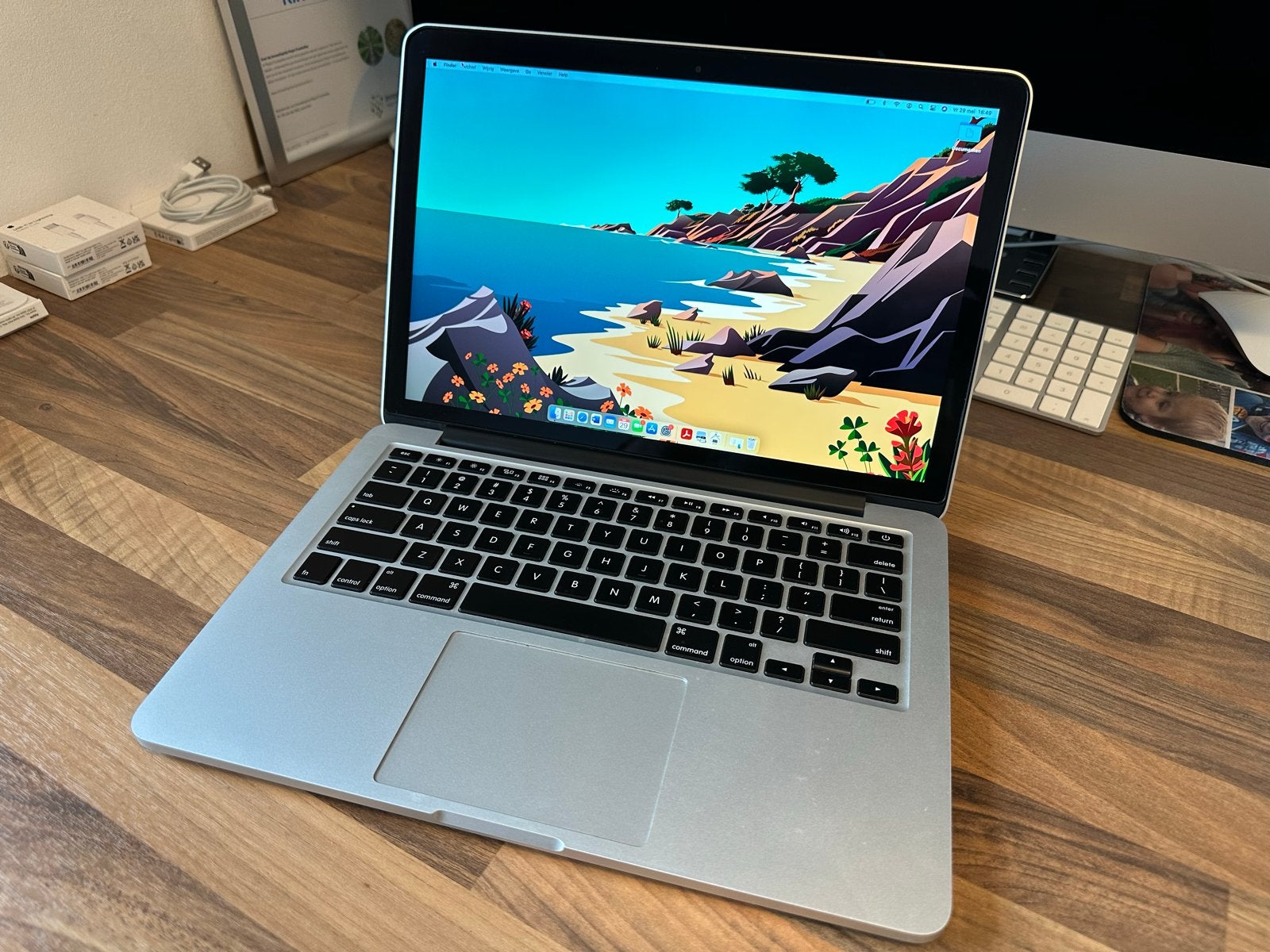 MacBook Pro Mid 2014 Retina - Big Sur, Nieuwe Batterij, Computers en Software, Apple Macbooks, Gebruikt, 2 tot 3 Ghz, Qwerty, 8 GB