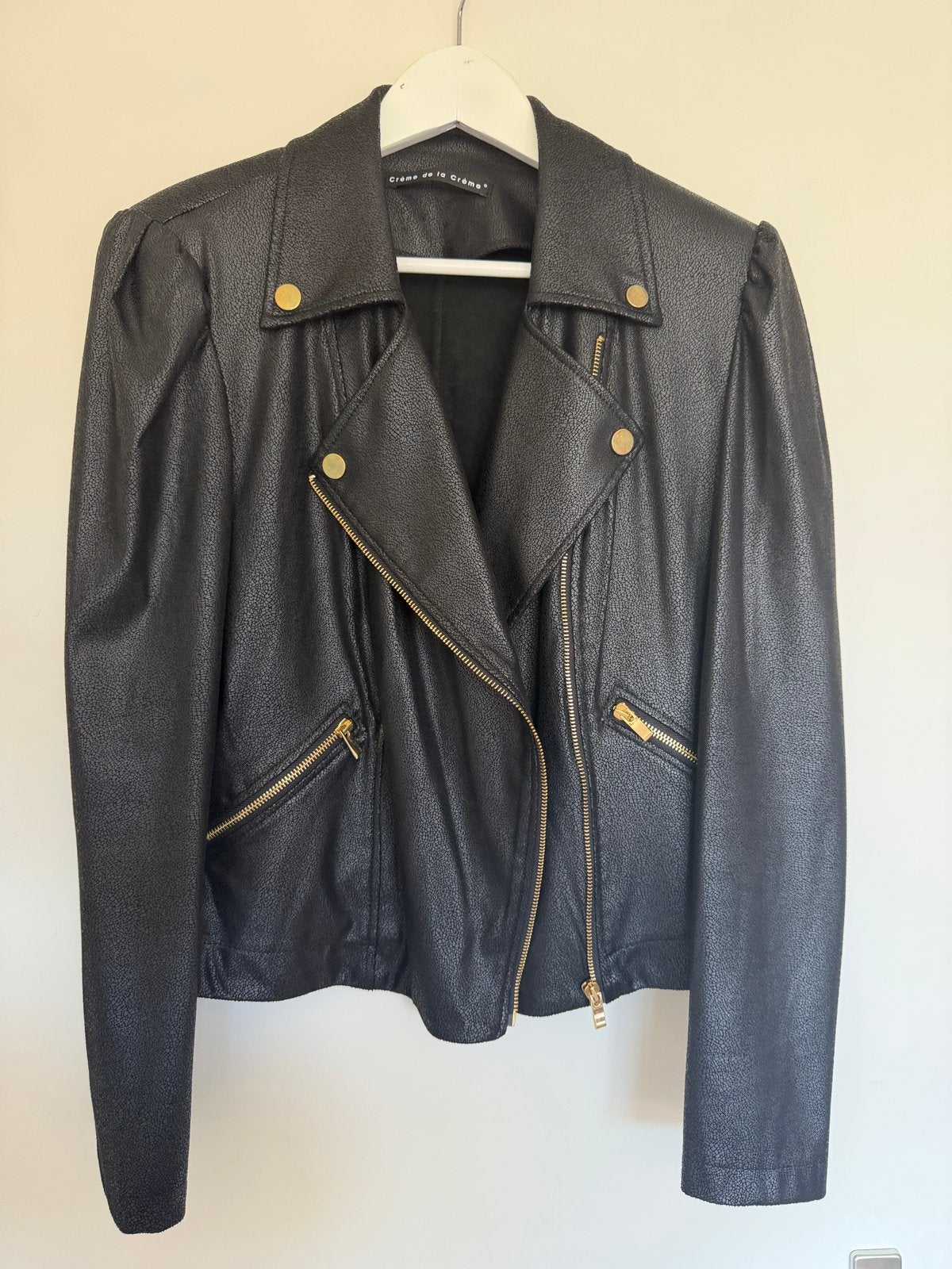 Nieuw! Crème De La Crème Bikerjack Zwart XL, Kleding | Dames, Zwart, Maat 46/48 (XL) of groter, Nieuw, Ophalen of Verzenden