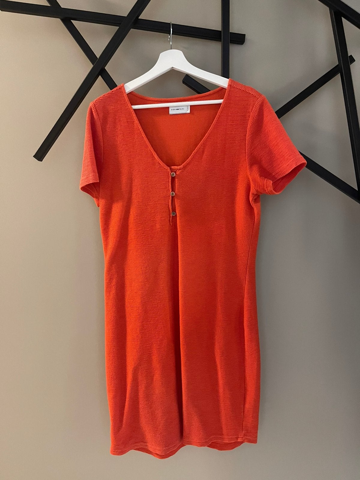Jurk, XL, Kleding | Dames, Jurken, Ophalen of Verzenden, Gedragen, Oranje, Knielengte