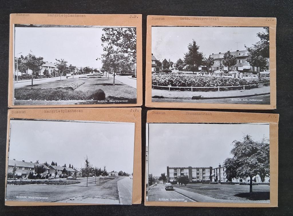 Bussum, 15 x glasplaat JosPe, Markt, Ophalen of Verzenden, 1960 tot 1980, Ongelopen, Noord-Holland