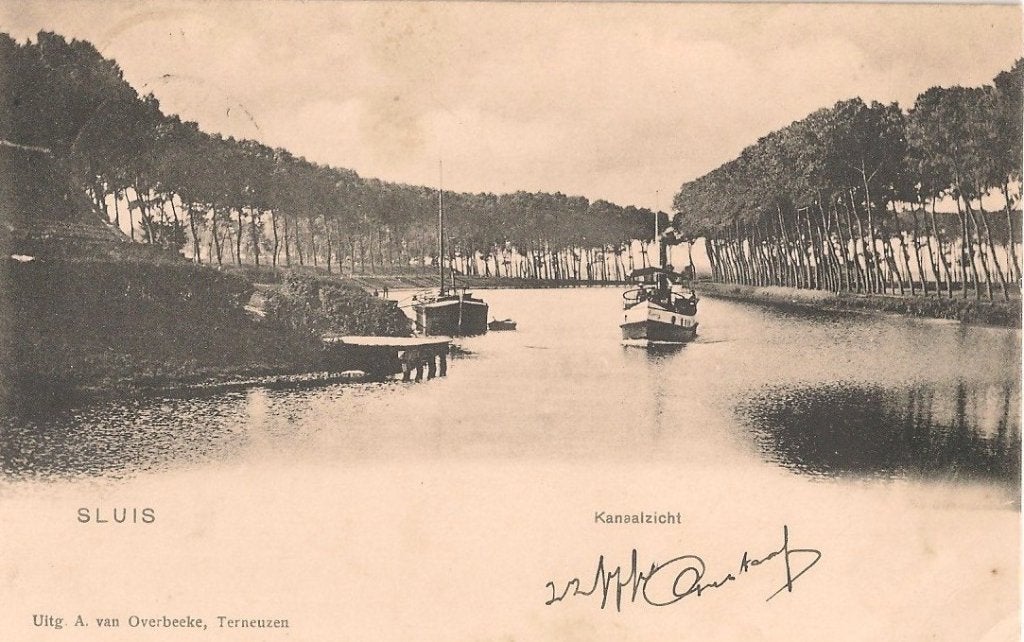 Sluis, Verzenden, 1920 tot 1940, Gelopen, Zeeland