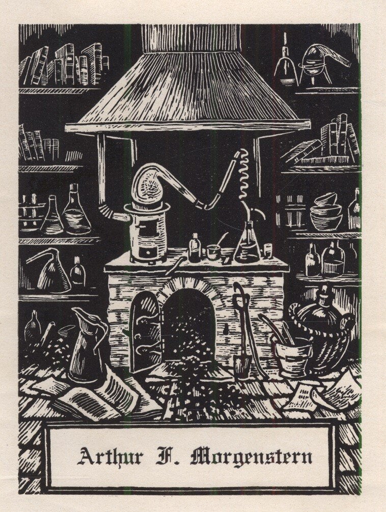 1705 Ex Libris Nederland : Thijs Mauve, 1955, Verzenden, Ex libris