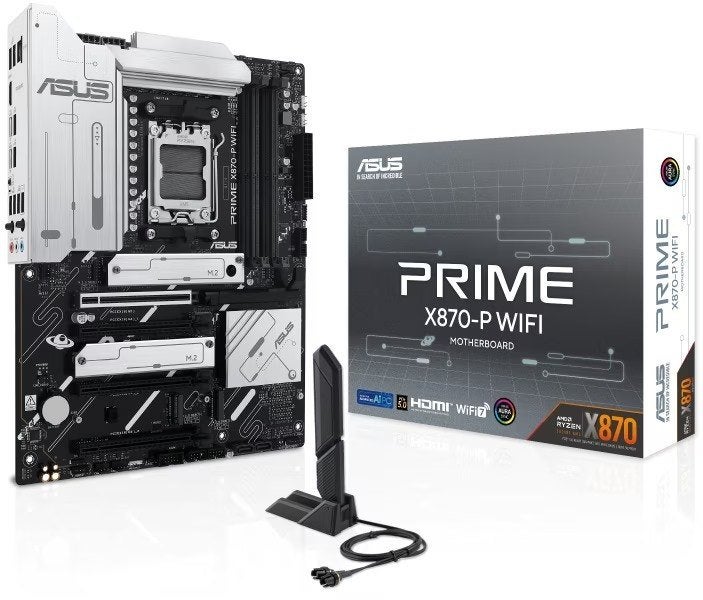 ASUS Prime X870-P WIFI Moederbord, Ophalen of Verzenden, Zo goed als nieuw, ATX, DDR5