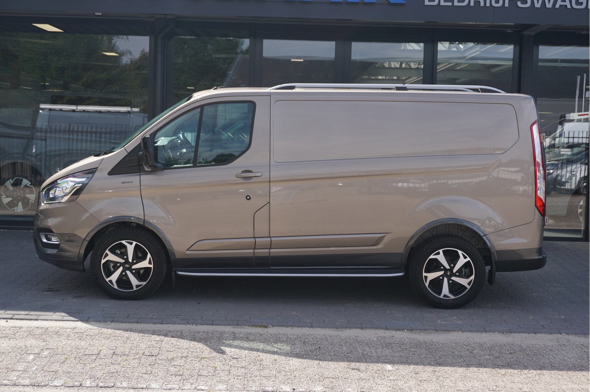 Ford Transit Custom 300S Active 130PK BPM VRIJ! Airco, Cruis, Voorwielaandrijving, 15 km/l, 2500 kg, Beige