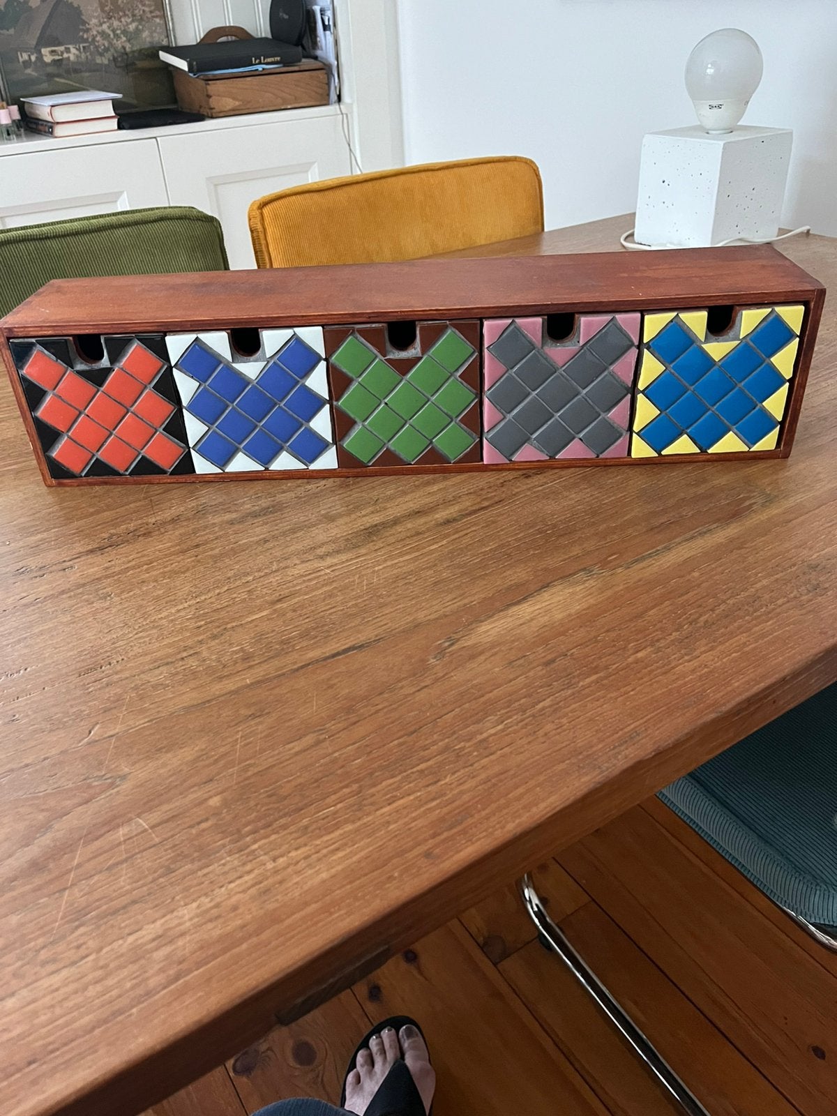 Houten ladekastje, Hobby en Vrije tijd, Overige Hobby en Vrije tijd, Ophalen, Gebruikt