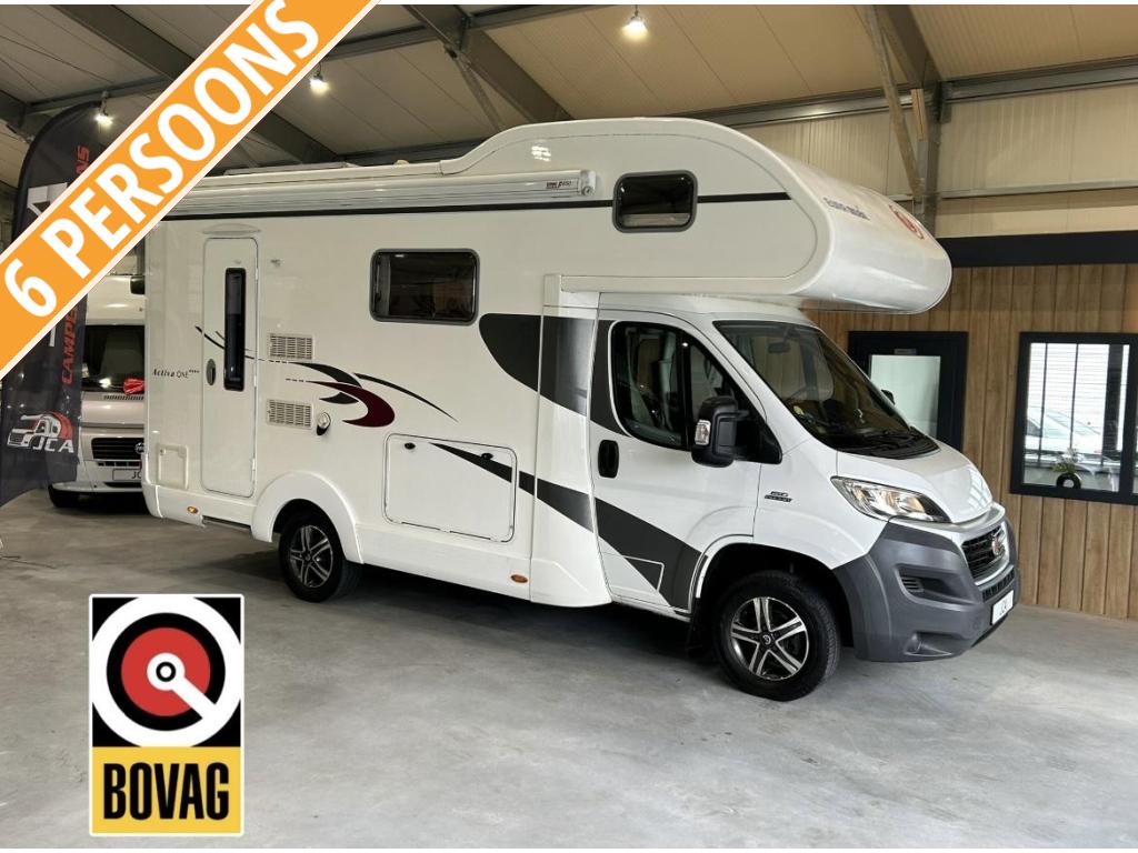 Eura Mobil Activa One 630LS 6-Persoons 2016 Fiat 150PK, Caravans en Kamperen, Campers, Luifel, Alkoof, Fiat, Treinzit