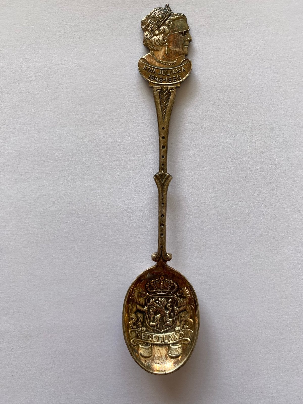 Verzilverde theelepel Koningin Juliana 1948-1980, Ophalen of Verzenden