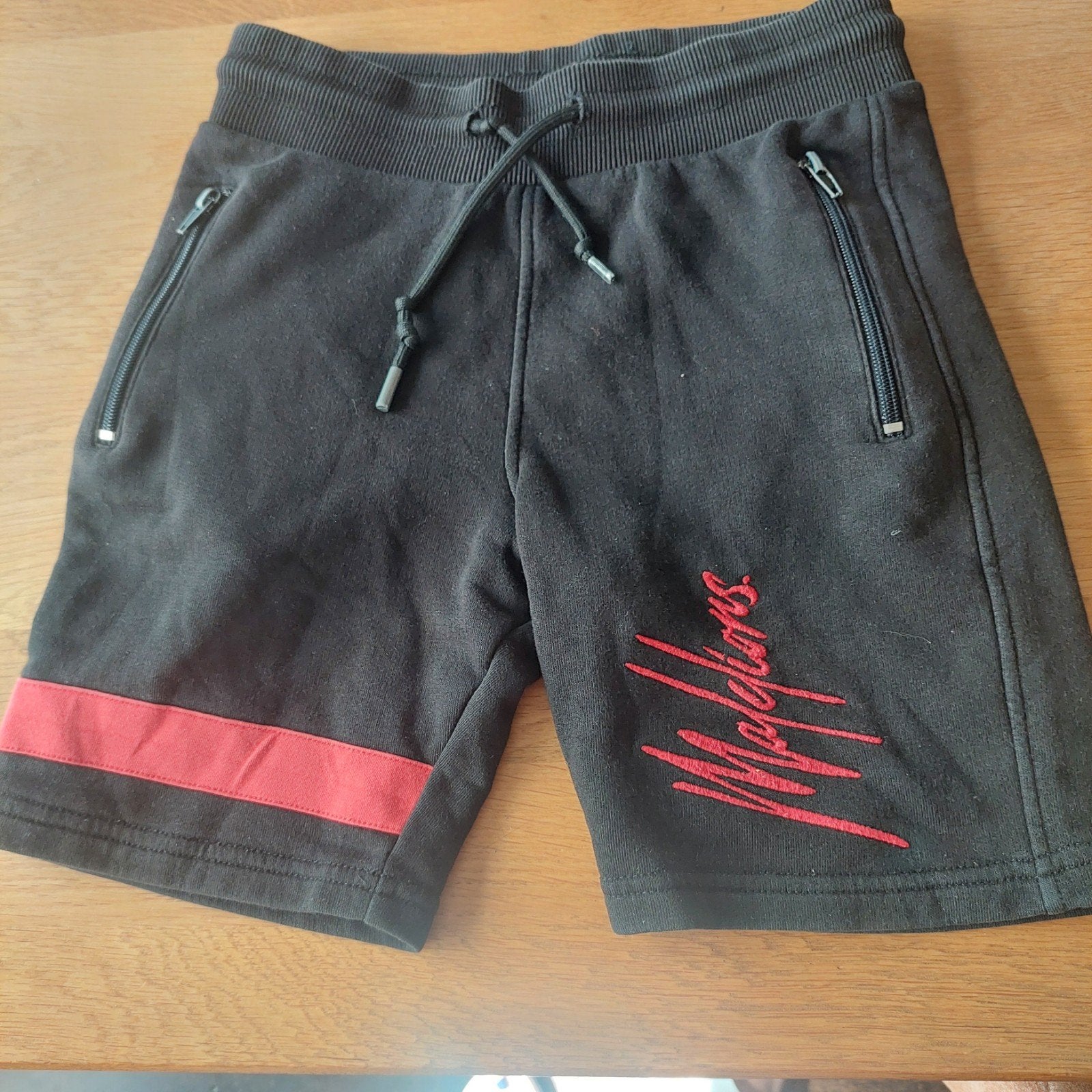 2 zwarte korte broeken Malelions, Broek, Gebruikt, Malelions, Ophalen of Verzenden