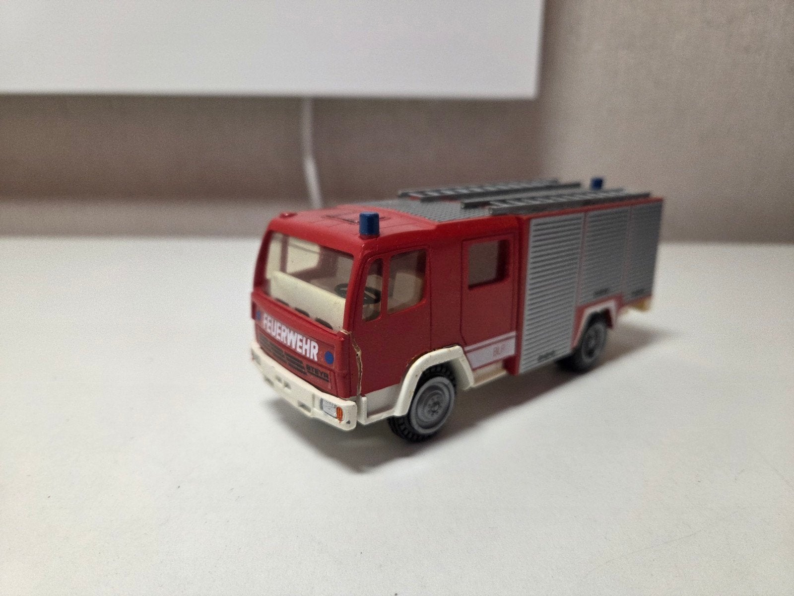 Modelbau Buxbaum Steyr 17S21 brandweer, Hobby en Vrije tijd, Modelauto's | 1:50, Ophalen of Verzenden, Zo goed als nieuw, Bus of Vrachtwagen