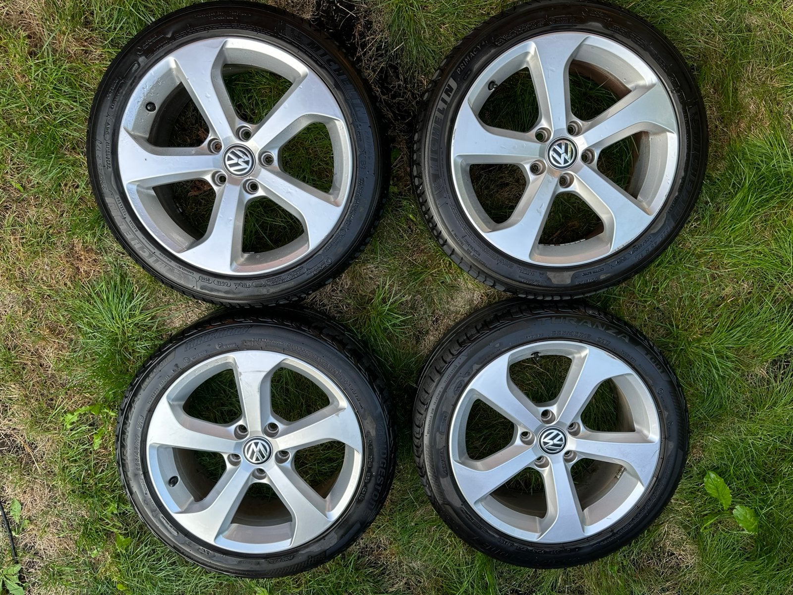 Set originele VW Brooklyn velgen, Auto-onderdelen, Banden en Velgen, Ophalen, Gebruikt, Velg(en), 17 inch